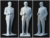 282 cm Sivil Atatürk Heykeli ( Ürün Kodu: 10282)