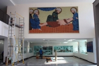 Biruni Üniversitesi Biruni konulu rölyef çalışması